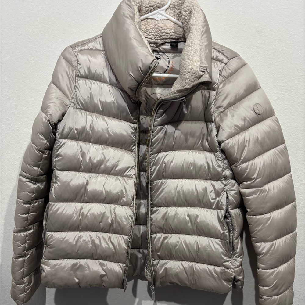 Save the Duck Puffer Jacket Light Gold Size XS/0 - Picture 8 of 8